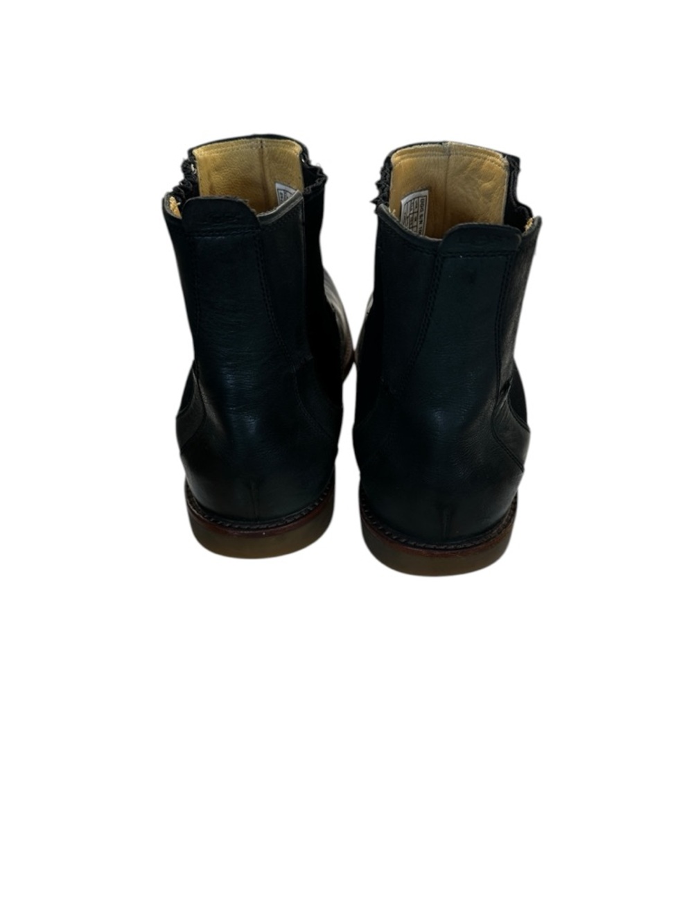 UGG Stevenson Chelsea Boots Mens 11.5 Black Leather Slip On Ankle Dress Casual - Picture 4 of 10